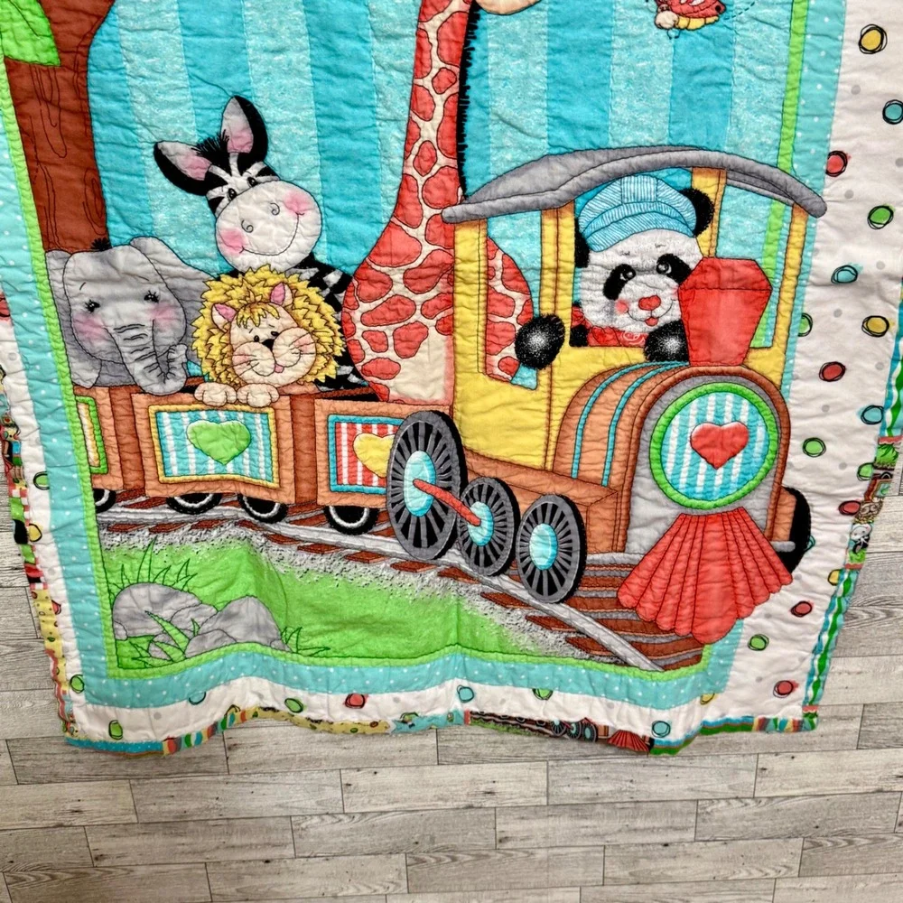 Handmade baby quilt